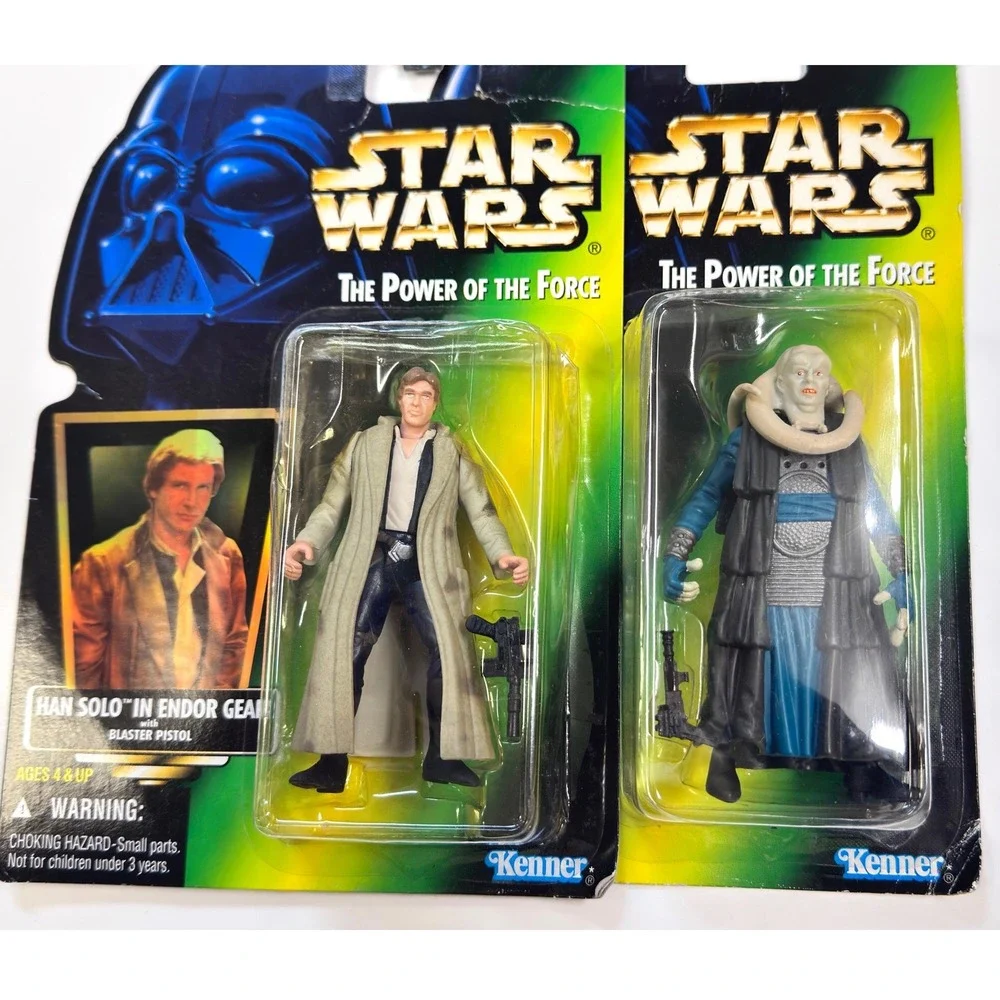 Star Wars  Power of the Force Han Solo iEndor Gear & Bib Fortuna Action Figures